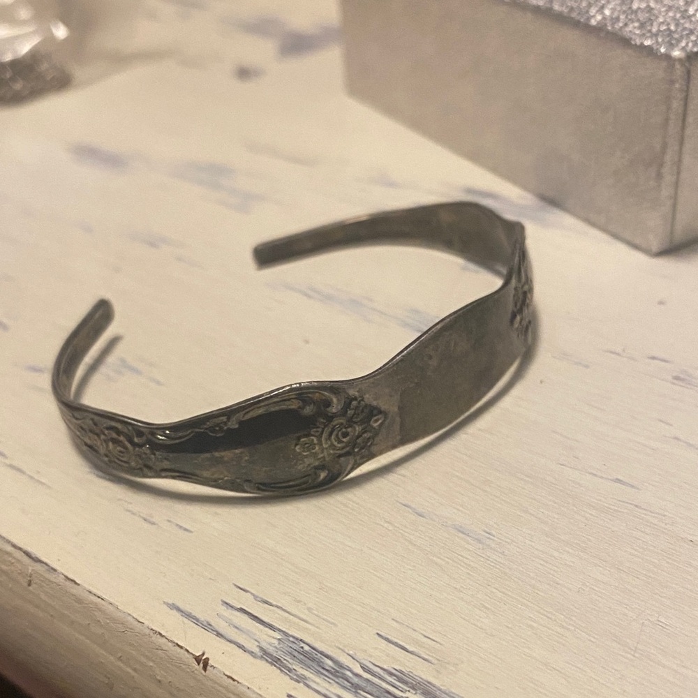 Silver Spoon Bangle - Picture 2 of 8